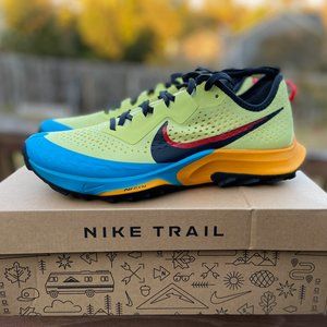 Nike Air Zoom Terra Kiger 7 Hiking Shoes CW6062-300 Lime Laser Blue Men NEW